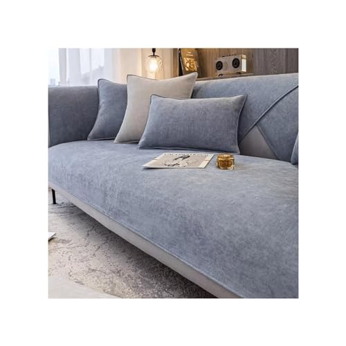 Awoyep Chenille Sofabezug, Sofabezug Ecksofa L Form, Couch Überzug U Form, Rutschfester Sofa Überzug 1/2/3/4 Sitzer, Sofaschoner, Chenille Couchbezug (Color : D, Size : 90 x 180 cm) von Awoyep