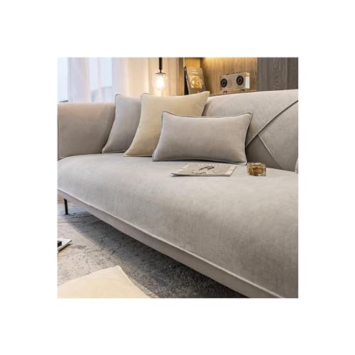 Awoyep Chenille Sofabezug, Sofabezug Ecksofa L Form, Couch Überzug U Form, Rutschfester Sofa Überzug 1/2/3/4 Sitzer, Sofaschoner, Chenille Couchbezug (Color : F, Size : 110 x 160 cm) von Awoyep