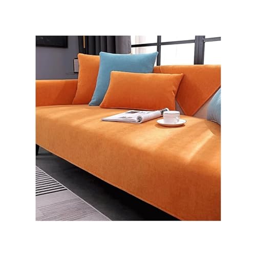 Awoyep Chenille Sofabezug, Sofabezug Ecksofa L Form, Couch Überzug U Form, Rutschfester Sofa Überzug 1/2/3/4 Sitzer, Sofaschoner, Chenille Couchbezug (Color : G, Size : 110 x 240 cm) von Awoyep