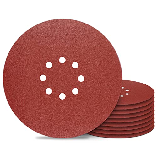 Schleifpapier 225mm Klett - 10 Stück - Körnung P150-8 Loch Schleifgitter 225 - Trockenbauschleifer Schleifscheiben für Schleifgiraffe Langhalsschleifer Wandschleifer Schleifpapier 225mm Klett - 10 Stück - Körnung P150-8 Loch Schleifgitter 225 - Trockenbauschleifer Schleifscheiben für Schleifgiraffe Langhalsschleifer Wandschleifer von Awutzut