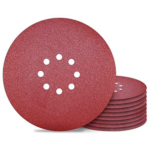 Schleifpapier 225mm Klett - 10 Stück - Körnung P80-8 Loch Schleifgitter 225 - Trockenbauschleifer Schleifscheiben für Schleifgiraffe Langhalsschleifer Wandschleifer Schleifpapier 225mm Klett - 10 Stück - Körnung P80-8 Loch Schleifgitter 225 - Trockenbauschleifer Schleifscheiben für Schleifgiraffe Langhalsschleifer Wandschleifer von Awutzut