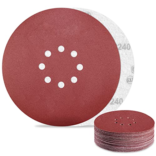 Schleifpapier 225mm Klett 240 Körnung 30Stück Schleifscheiben für 8 Loch Trockenbauschleifer Deckenschleifer Schleifteller Schleifpapier 225mm Klett 240 Körnung 30Stück Schleifscheiben für 8 Loch Trockenbauschleifer Deckenschleifer Schleifteller von Awutzut