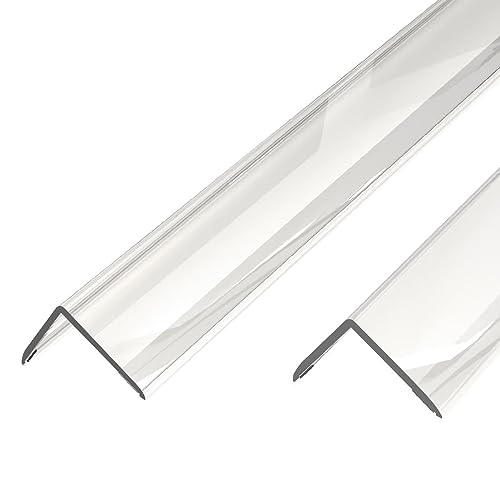 Winkelprofil Kunststoff | PVC, Transparent Wandkantenschutz | 1000 x 30 x 30 mm, 2er-Pack, Selbstklebender Winkelprofil Kunststoff | PVC, Transparent Wandkantenschutz | 1000 x 30 x 30 mm, 2er-Pack, Selbstklebender von Awvob