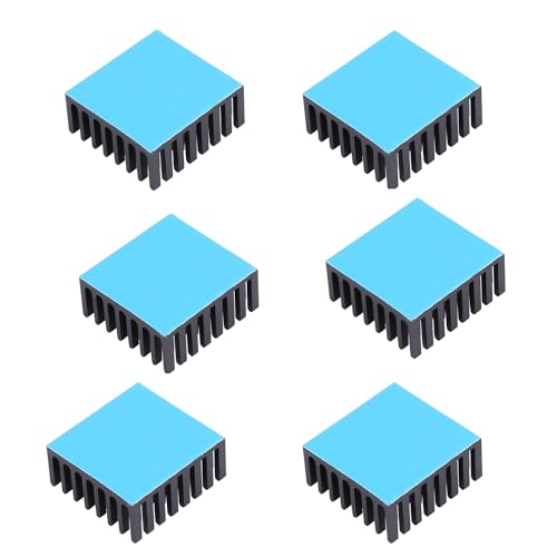 6 x kleiner Kühlkörper 25 x 25 x 10 mm, schwarzer Aluminium-Kühlkörper, 25 mm, mit wärmeleitfähigem, doppelseitigem Klebeband zur Kühlung von ASUS ROG Ally GPU-IC-Chips VRAM VGA RAM 6 x kleiner Kühlkörper 25 x 25 x 10 mm, schwarzer Aluminium-Kühlkörper, 25 mm, mit wärmeleitfähigem, doppelseitigem Klebeband zur Kühlung von ASUS ROG Ally GPU-IC-Chips VRAM VGA RAM von Awxlumv