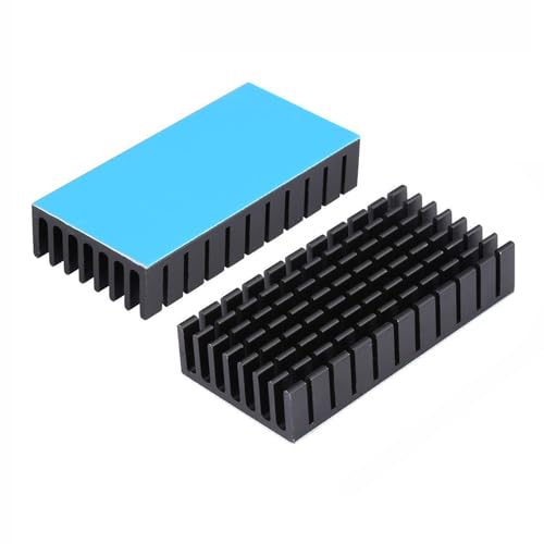 Awxlumv 2 x 25 mm Kühlkörper 50 x 25 x 10 mm mit Wärmeleitband, Kühler aus Aluminium für Kühlung, DIY-Elektronik, USB-WLAN-Router, Mini-SATA, PCB-Gerät (50 x 25 x 10 mm) Awxlumv 2 x 25 mm Kühlkörper 50 x 25 x 10 mm mit Wärmeleitband, Kühler aus Aluminium für Kühlung, DIY-Elektronik, USB-WLAN-Router, Mini-SATA, PCB-Gerät (50 x 25 x 10 mm) von Awxlumv