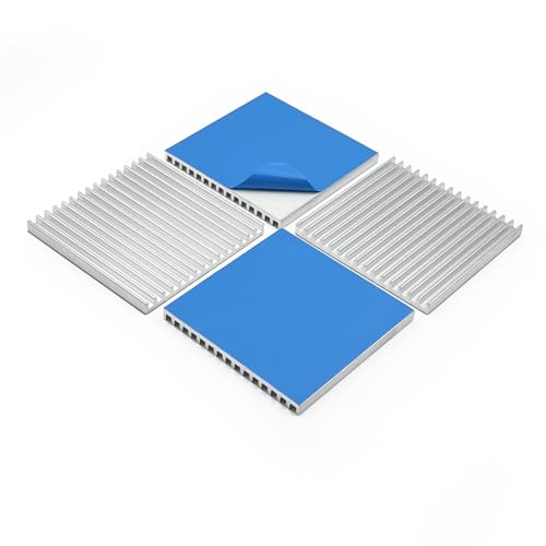 Awxlumv Kühlkörper-Kit 50 x 50 x 4 mm Wärmeleitfähiges Klebeband, Aluminium Dünne Kühlkörper für Kühlung Chipsatz Peltier Modul 4 Stück Awxlumv Kühlkörper-Kit 50 x 50 x 4 mm Wärmeleitfähiges Klebeband, Aluminium Dünne Kühlkörper für Kühlung Chipsatz Peltier Modul 4 Stück von Awxlumv
