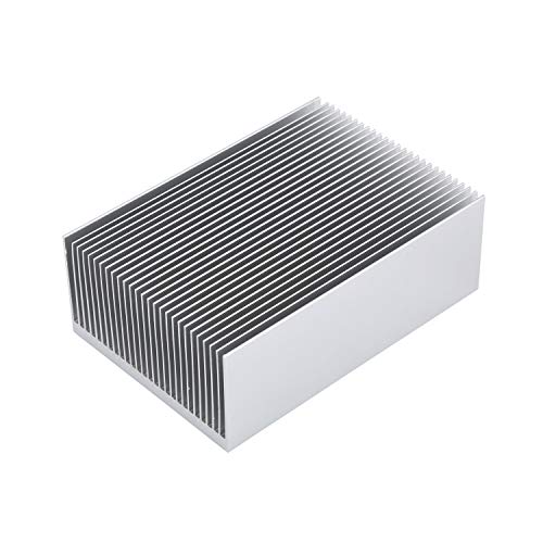 Awxlumv Großer Aluminium-Kühlkörper, 100 mm x 69 mm x 36 mm, Hochleistungs-Kühlplatte, 27 Lamellen, GPU-Kühler, IC-Modul, PC, Computer, LED, PCB, Ladegerät, Elektronikverstärker von Awxlumv