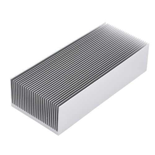 Awxlumv Extra große Kühlkörper, Aluminium, 200 x 69 x 36 mm, Hochleistungs-Kühlkörper, Diffusionskühlmodul, Kühler, 27 Lamellen, Heizkörper für LED-Lichtverstärker, Transistor, Halbleiter-Leiterplatte von Awxlumv