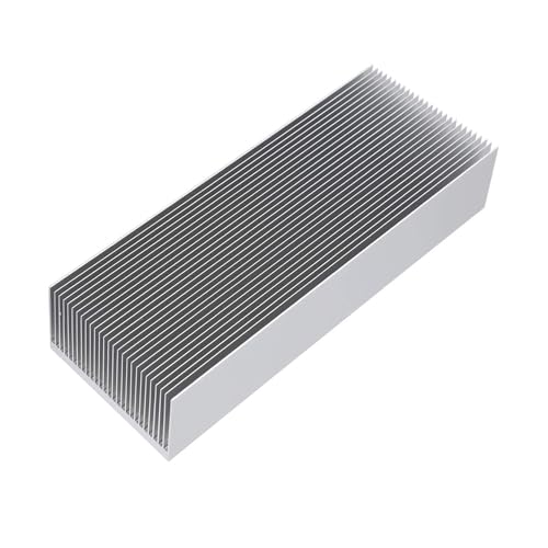 Awxlumv Extra große Kühlkörper, Aluminium, 300 x 69 x 36 mm, Hochleistungs-Kühlkörper, Diffusionskühlmodul, Kühler, 27 Lamellen, Heizkörper für LED-Lichtverstärker, Transistor, Halbleiter-Leiterplatte von Awxlumv
