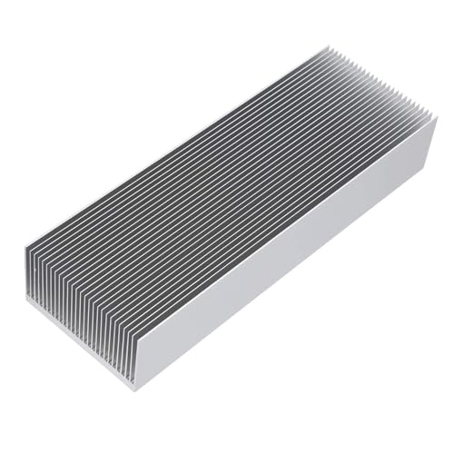 Awxlumv Extra große Kühlkörper, Aluminium, 400 x 69 x 36 mm, Hochleistungs-Kühlkörper, Diffusionskühlmodul, Kühler, 27 Lamellen, Heizkörper für LED-Licht, Verstärker, Transistor, Halbleiter, von Awxlumv