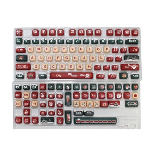 Festive Christmas Keycaps Set PBT Sublimation Keycaps For A Better Tiping Experience Suitable For Gamers And Typists Tiping Experience von Awydky