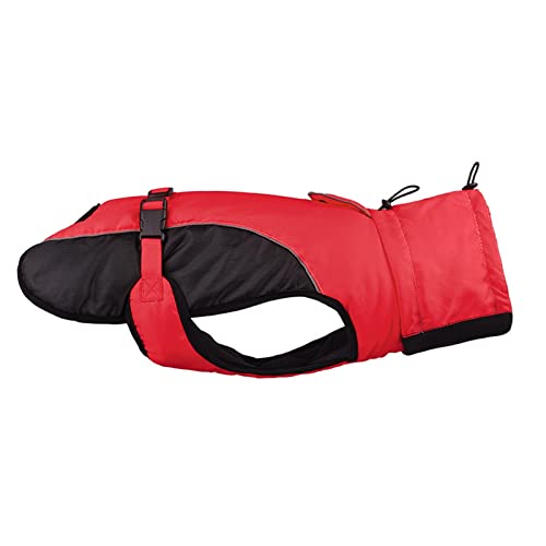AxBALL Kleidung for große Hunde wasserdichte Weste for große Hunde Herbst-Winter-warme Haustier-Mantel-Kleidung for Hunde Chihuahua Labrador XL-6XL (Color : Red, Size : 5X-Large) von AxBALL