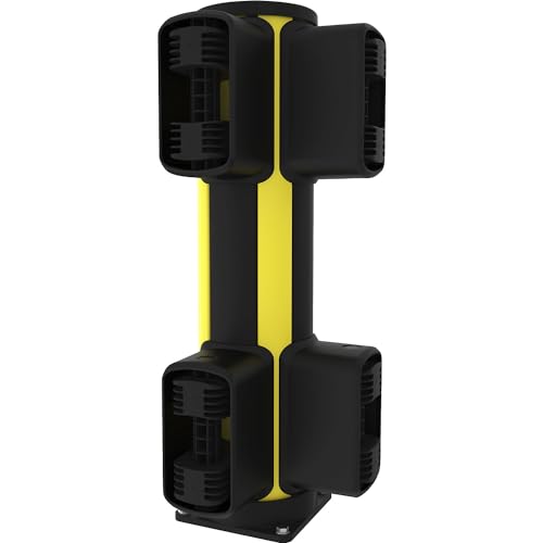 Axelent | Rammschutz-Eckpoller X-Protect | Höhe 870 mm | vier Anschlüsse von Axelent
