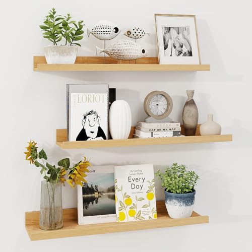 Axeman Bilderleiste Regal - Rustikale Schweberegale für Wand 3er Set - Bilderregal für Wand mit Ledge - 61.0 cm Schweberegale mit Lippe - Fotoleiste Kinderzimmer Bücherregal Axeman Bilderleiste Regal - Rustikale Schweberegale für Wand 3er Set - Bilderregal für Wand mit Ledge - 61.0 cm Schweberegale mit Lippe - Fotoleiste Kinderzimmer Bücherregal von Axeman