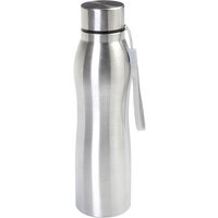 AXENTIA Design Thermoflasche 1000 ml geschwungene Form, Edelstahl-Trinkflasche doppelwandig für Büro & Alltag von Axentia