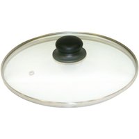 AXENTIA Glasdeckel 20 cm mit Edelstahlrand von Axentia