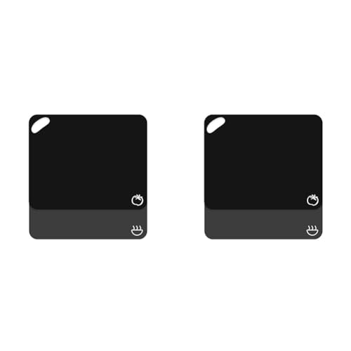 Axer Küchen Schneidebrett Kunststoff Groß - 2-teilige Schneidematte Küche Flexibel - Buntes Schneidebrett Set Spülmaschinenfest - Schneidbrett Set (Packung mit 2) von Axer