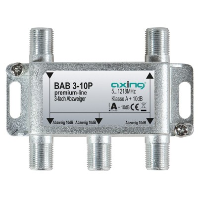 Abzweiger F-Conn 3f 5-1218MHz 10dB Abzweiger F-Conn 3f 5-1218MHz 10dB von Axing