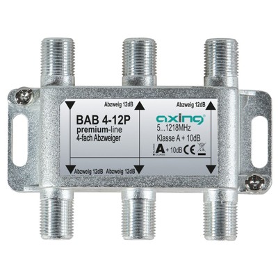 Abzweiger F-Conn 4f 5-1218MHz 12dB von Axing