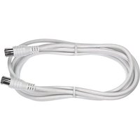 Axing SAT Anschlusskabel [1x F-Quickstecker - 1x F-Quickstecker] 2.50m 85 dB Weiß von Axing