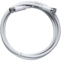 Axing SAT Anschlusskabel [1x F-Stecker - 1x F-Stecker] 2.00m 85 dB Weiß von Axing