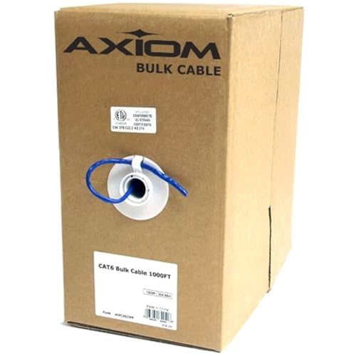 1000 ft CAT6 23 AWG 4 Paar massiv von Axiom