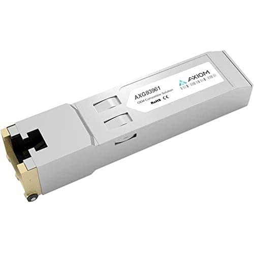 Katinkas Memory AXG93961, SFP (Mini-GBIC) Modul, für Datennetzwerke, 1 RJ-45 1000Base-T Netzwerk-LAN, Twisted PairGigabit Ethernet, 1000Base-T, TAA-konform von Axiom