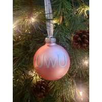 Uwu Anime Weaboo Weihnachtsschmuck | Glas Oder Bruchsicheres Plastik von AxiraCreationz
