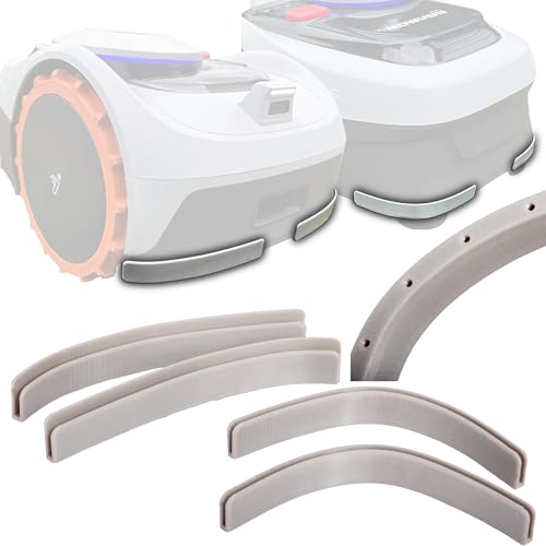 Axis Line 4x Kantenschutz kompatibel mit Rasenmäher Segway Navimow i105e & i108e Schutz Bumper Tuning Mähroboter - einfach gesteckt, kein kleben - mit Wasserablauflöchern (grau) Axis Line 4x Kantenschutz kompatibel mit Rasenmäher Segway Navimow i105e & i108e Schutz Bumper Tuning Mähroboter - einfach gesteckt, kein kleben - mit Wasserablauflöchern (grau) von Axis Line