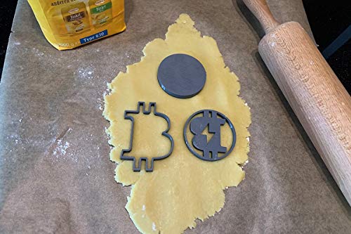 Axis Line Bitcoin Keksform 3er Set - Zum Ausstechen von Keksen - Bitcoin-Logo - Für Weihnachten von Axis Line