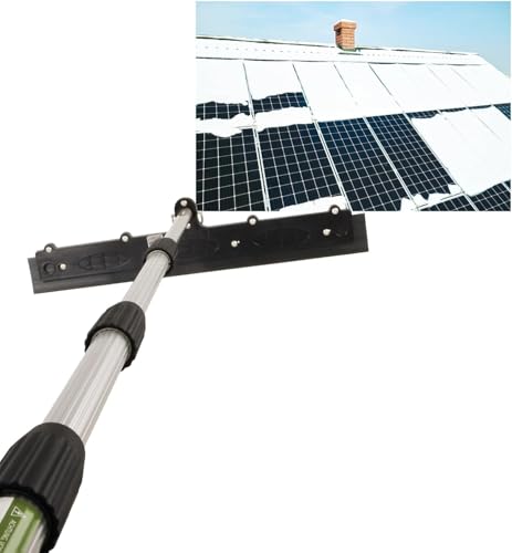 Axis Line Profi Photovoltaik Teleskopstangenset 16 Meter - Schnee entfernen auf PV Anlage mit Teleskopstange+Schneeschieber+Gripprotector von Axis Line