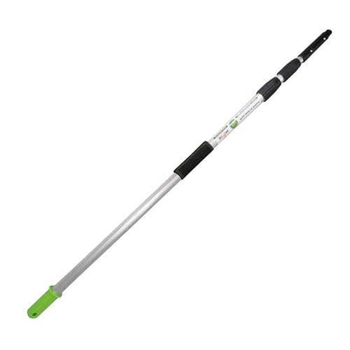 Axis Line | Profi Teleskopstange 3 Meter | 6 Stangen wählbar 1,7/3 /4/4.5/6 Meter | Profi Edition mit Gleitstein + Grip Protector | Reinigen von Glas Fenster Terassendach Solar (3 M) von Axis Line
