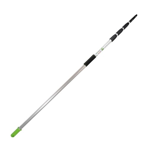 Axis Line | Profi Teleskopstange 4 Meter | 6 Stangen wählbar 1,7/3 /4/4.5/6 Meter | Profi Edition mit Gleitstein + Grip Protector | Reinigen von Glas Fenster Terassendach Solar (4 M) von Axis Line