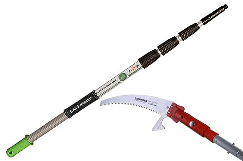 Axis Line | SET 6m Teleskopsäge mit Astsäge und Teleskopstange als Teleskop Baumsäge | mit profi Teleskopstange | Bäume und Äste sägen mit Teleskopsäge | Baumsäge von Axis Line