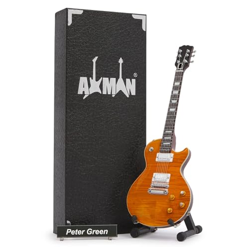 P Green (Fleetwood Mac) - Miniatur-Gitarren-Replik – Musikgeschenke – handgefertigte Verzierung von AXMAN
