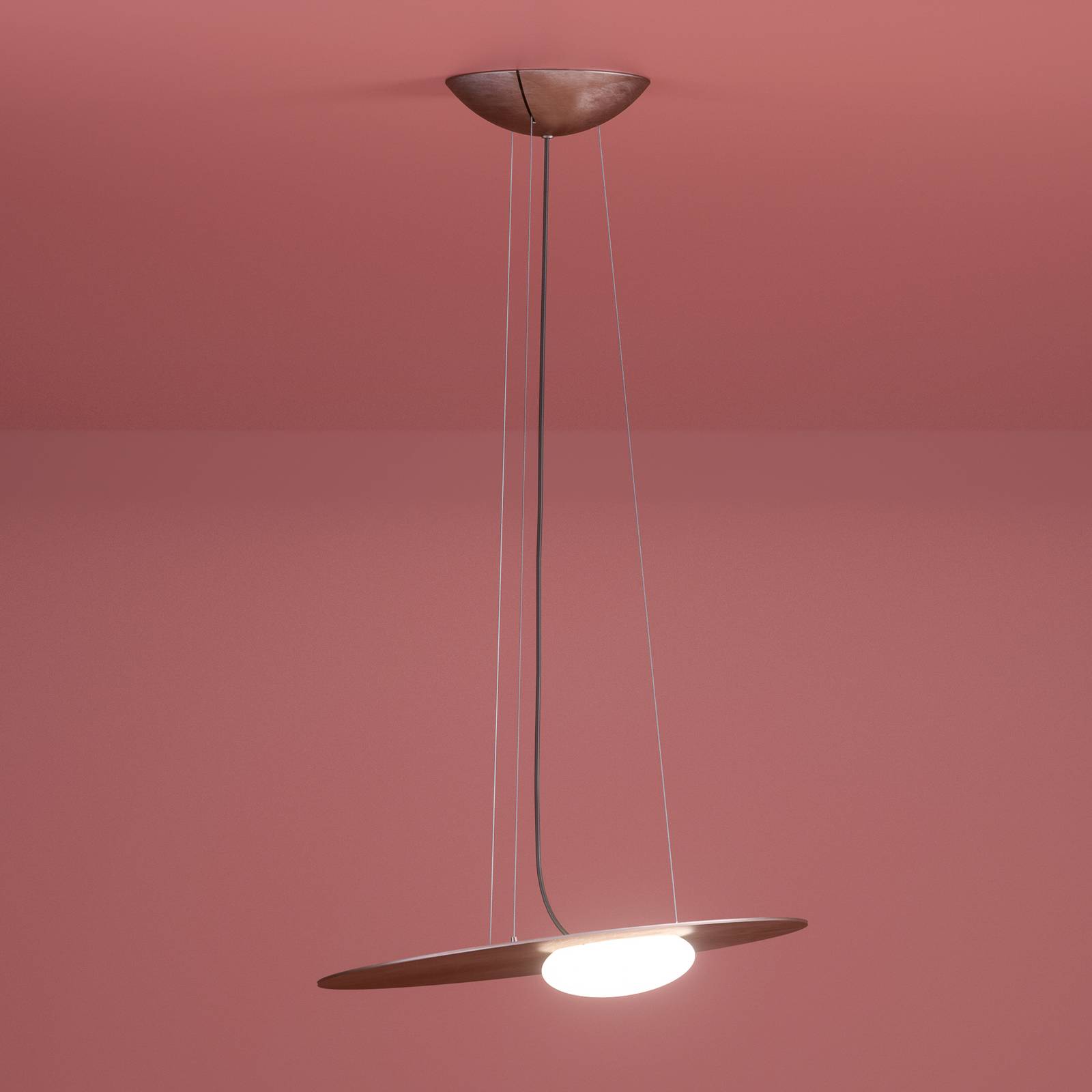 Axolight Kwic LED-Hängeleuchte, bronze 48cm von Axo Light