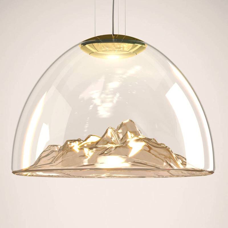 Axolight Mountain View - LED-Hängelampe amber-gold von Axo Light