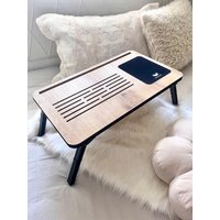 Klappbares Betttablett - Lap Schreibtisch Mit Mauspad Bettschreibtisch Faltbares Tablett Frühstückstablett Telefonfach Geschenk von AxolotlDigital