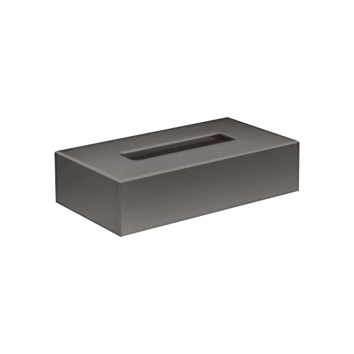 AXOR 42873340 Universal-Taschentuchbox, rund, gebürstet, Schwarz von AXOR