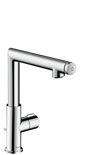 AXOR Wasserhahn Uno Select (Armatur mit Auslauf Höhe 220 mm und Zugstangen-Ablaufgarnitur) Chrom von AXOR