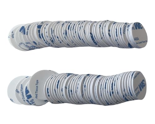 100 Stück wasserdichte RFID-125 kHz T5577 Chip wiederbeschreibbare ID-Münzkarte,3M-Kleber auf der Rückseite von Axppin