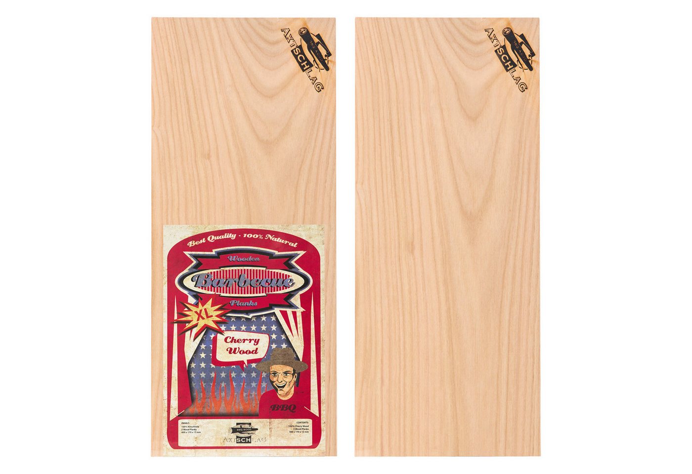Axtschlag Aromaplanke Axtschlag Wood Plank Kirsche XL 2er Set 2022, Holz Axtschlag Aromaplanke Axtschlag Wood Plank Kirsche XL 2er Set 2022, Holz von Axtschlag