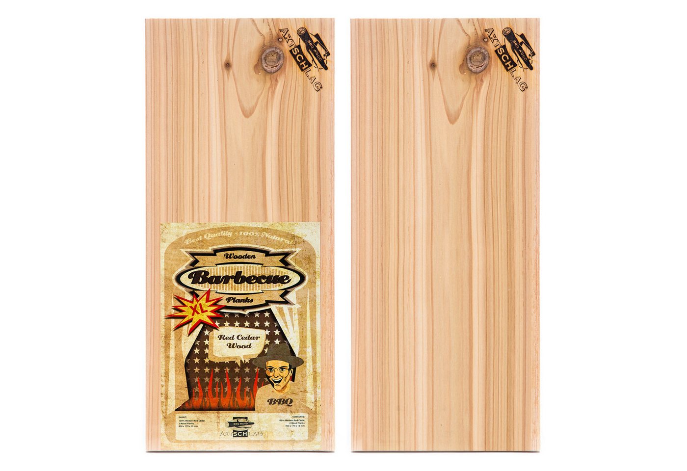 Axtschlag Aromaplanke Axtschlag Wood Plank Rotzeder XL 2er Set, Holz Axtschlag Aromaplanke Axtschlag Wood Plank Rotzeder XL 2er Set, Holz von Axtschlag