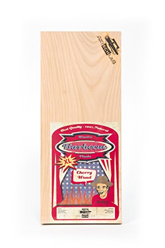 Axtschlag Räucherbretter, Kirsche – Cherry, 2 XL Grillbretter, Holz, 400 x 170 x 13 mm von Axtschlag