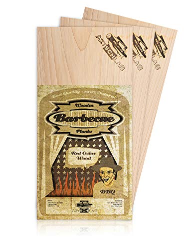 Axtschlag Grillbretter Zedernholz, 3 Wood Planks zum schonenden Garen mit aromatischer Rauchnote und Servieren, für alle Grills & Smoker, 300x150x11 mm, mehrfach verwendbar Axtschlag Grillbretter Zedernholz, 3 Wood Planks zum schonenden Garen mit aromatischer Rauchnote und Servieren, für alle Grills & Smoker, 300x150x11 mm, mehrfach verwendbar von Axtschlag