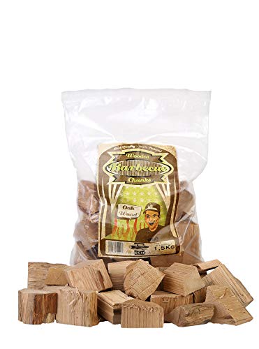 Axtschlag Räucherklötze Eiche, 1500 g XXL Packung sortenreine faustgroße Wood Chunks zum Smoken und Räuchern über längere Zeit, für alle Grills geeignet von Axtschlag