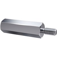 Axxatronic - IA-ST-3-5,5-06 Innen-Außen Abstandsbolzen (l) 6 mm M3 x 3 M3 x 6 Stahl verzinkt 1 St. von Axxatronic