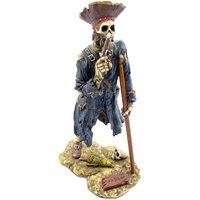 Piraten Skelett Sailor Kapitän Kaltguss Resin Figur 20 cm | Dekorative Und Geschenk-Schmuckstücke, Geburtstagsgeschenk von Aydinartshop