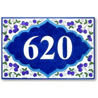 Hausnummern Mit Blaubeeren, Adressschild, Adressschild Aus Keramik, Einweihungsgeschenk von AyeBarDesigns