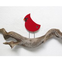 Kardinal Gedenkdekor, Erinnerungsvogel, Wandkunst, Gartendekor, Beileidsgeschenk von AyeBarDesigns